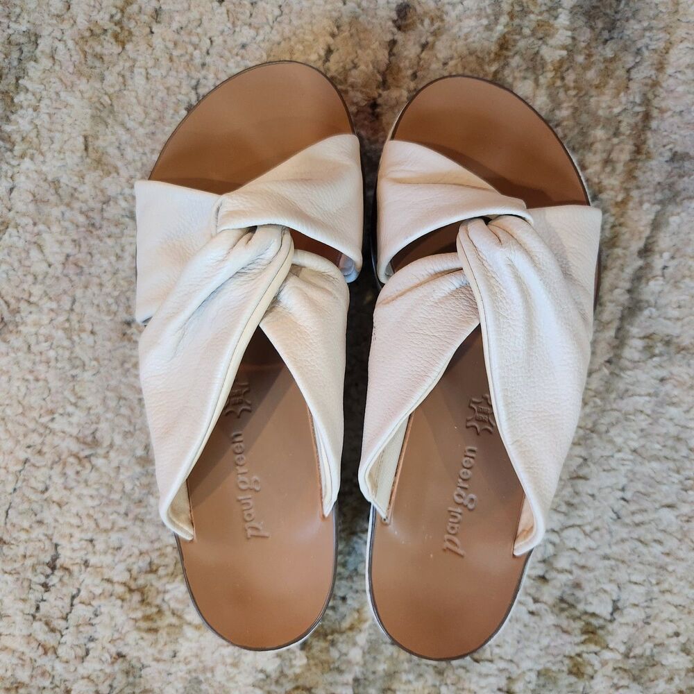 Paul Green Leather Sandals US Size 5.5/6 UK 3.5 Very Good Condition!